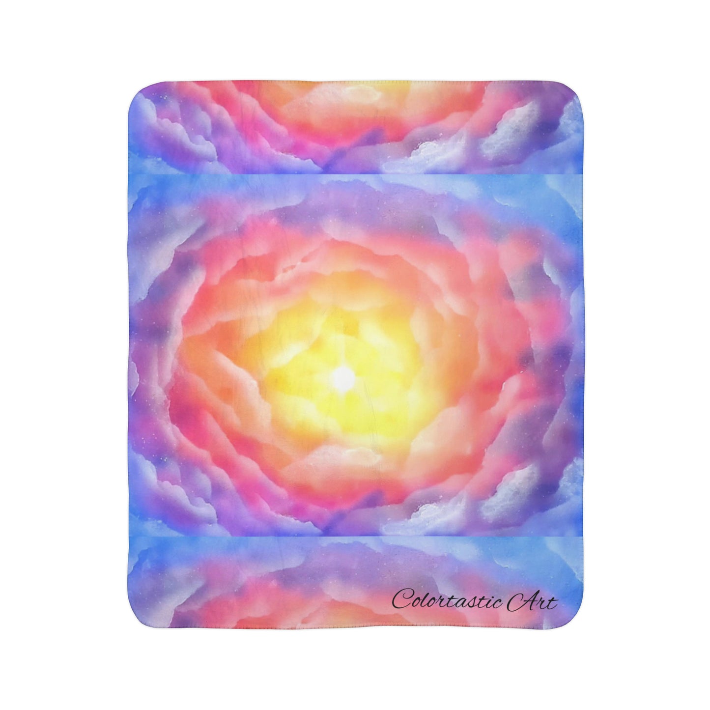 Portal to Paradise Fleece Sherpa Blanket