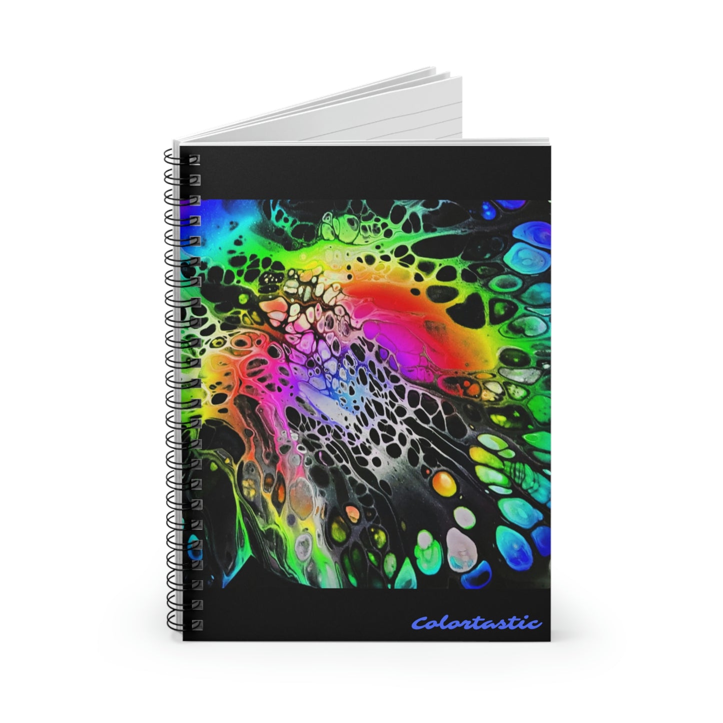 Rainbow Web Spiral Notebook - Ruled Line