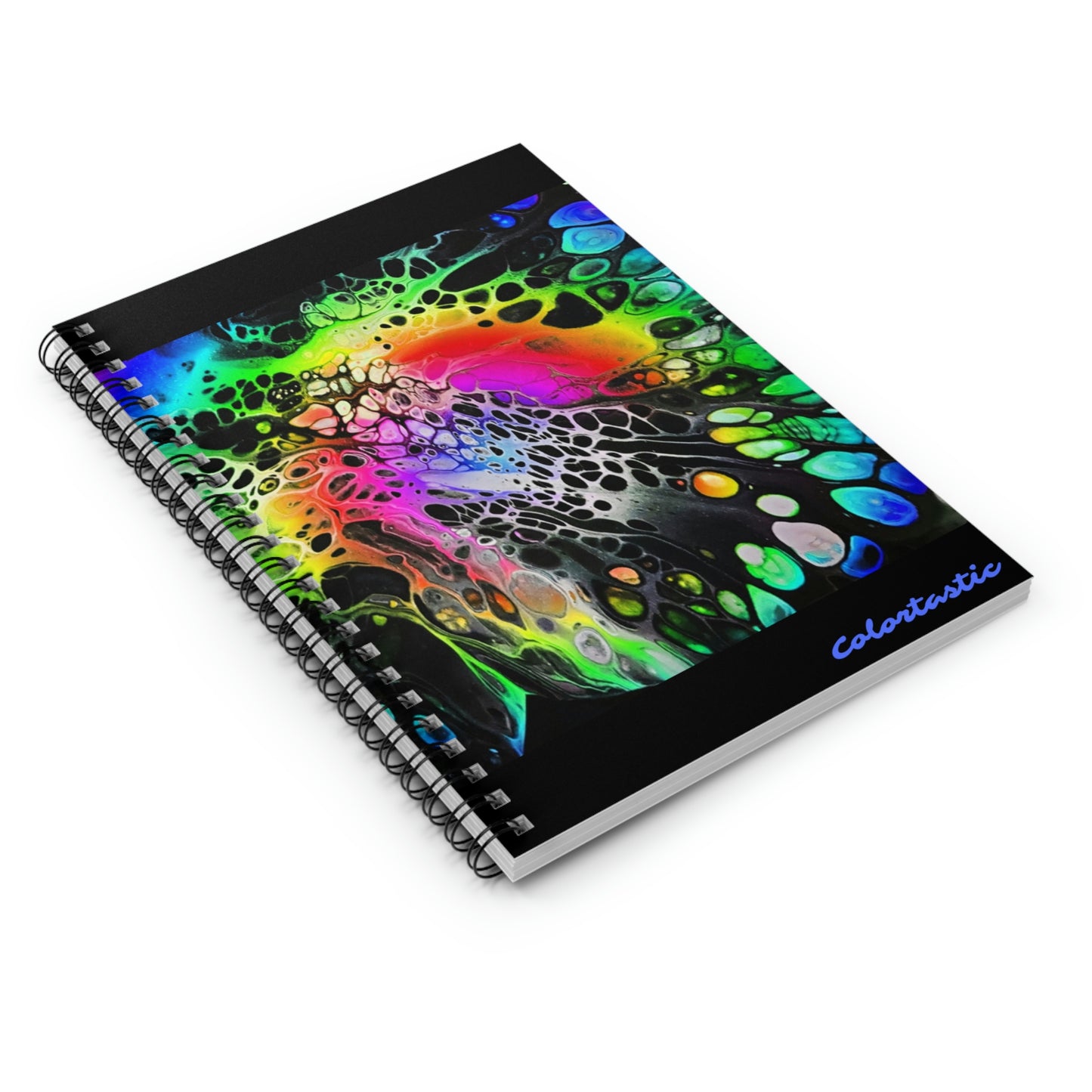 Rainbow Web Spiral Notebook - Ruled Line